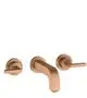 AXOR-HG-AXOR-Citterio-3-Loch-Waschtischarmatur-Unterputz-fuer-Wandmontage-mit-Auslauf-162-mm-Hebelgriffen-und-Rosetten-Brushed-Bronze-39315140 gallery number 1